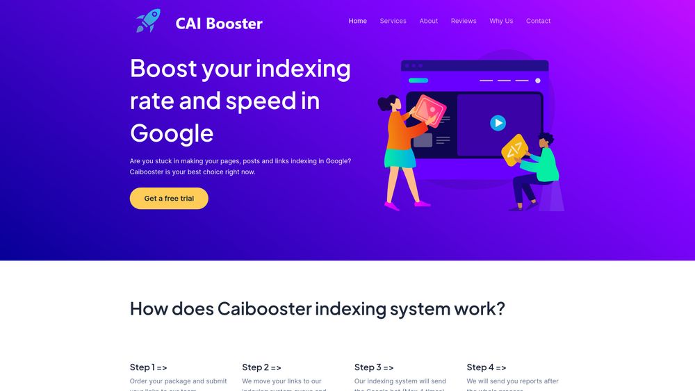 image for Caibooster - Best Google index tool