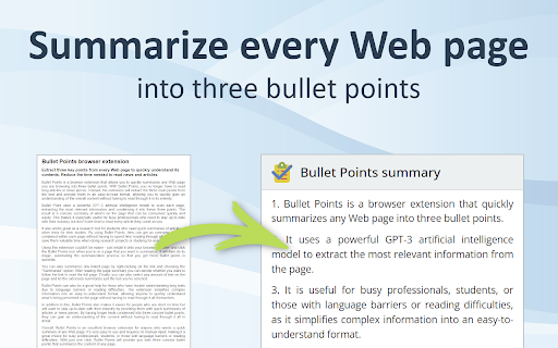 image for Bullet Points: summarize Web pages with GPT-3