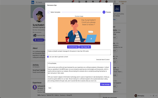 image for Nexweave - LinkedIn AI Messages
