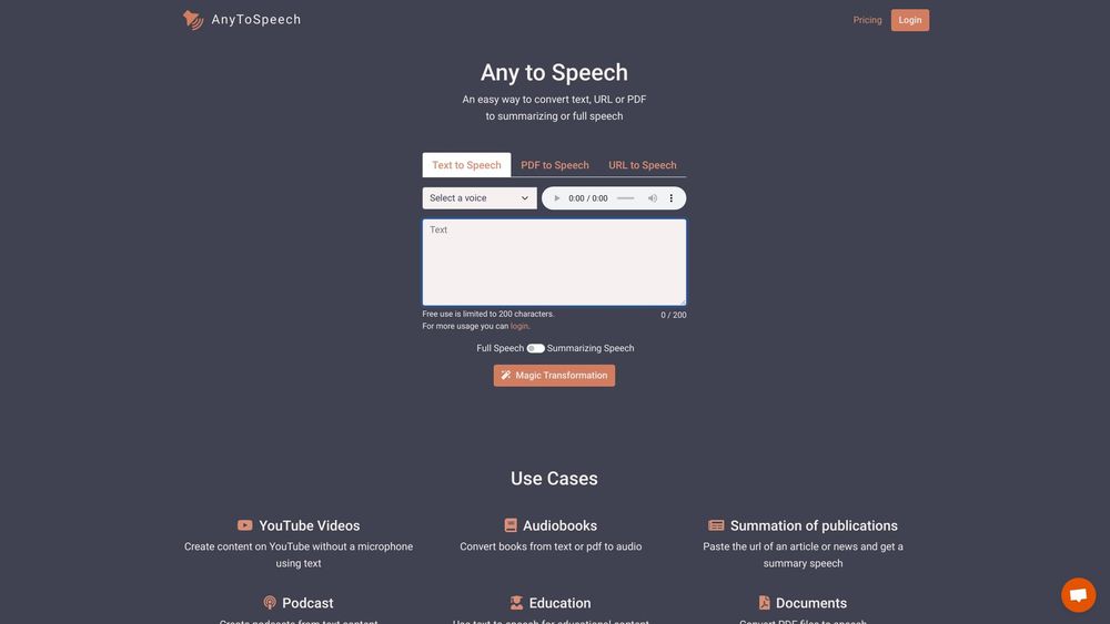 image for AnyToSpeech
