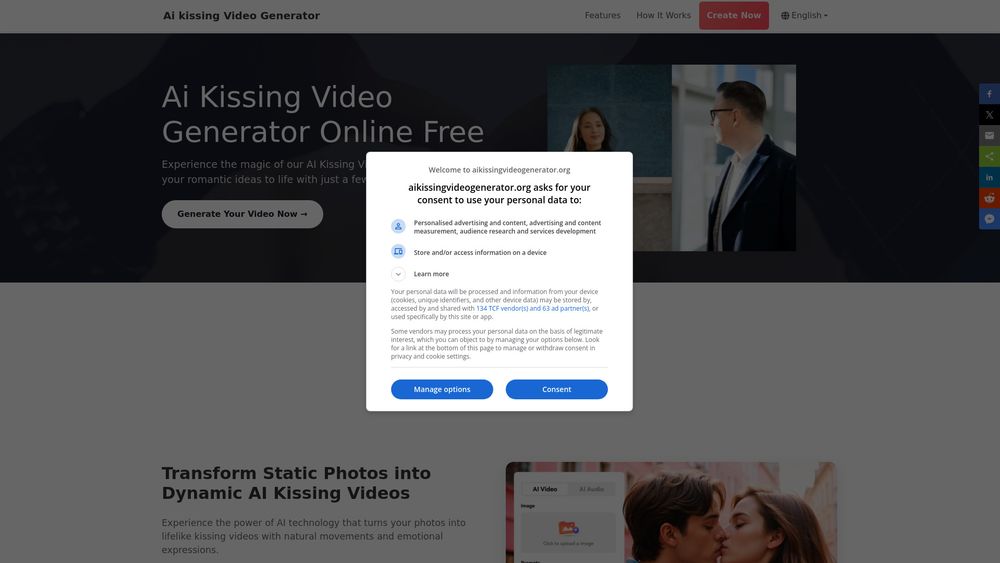 image for AI Kissing Video Generator Free