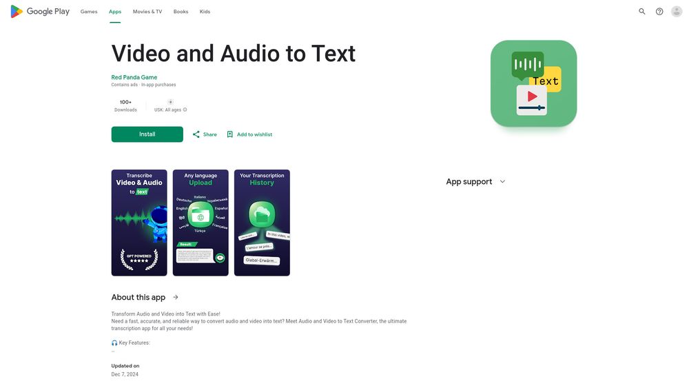 image for Video and Audio to Text