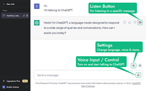 image for VoiceWave: ChatGPT Voice Control