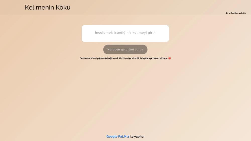 image for Kelimenin Kökü