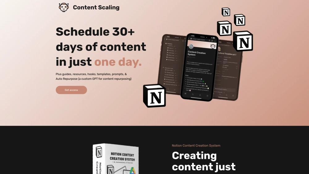 image for Notion Content Creation System