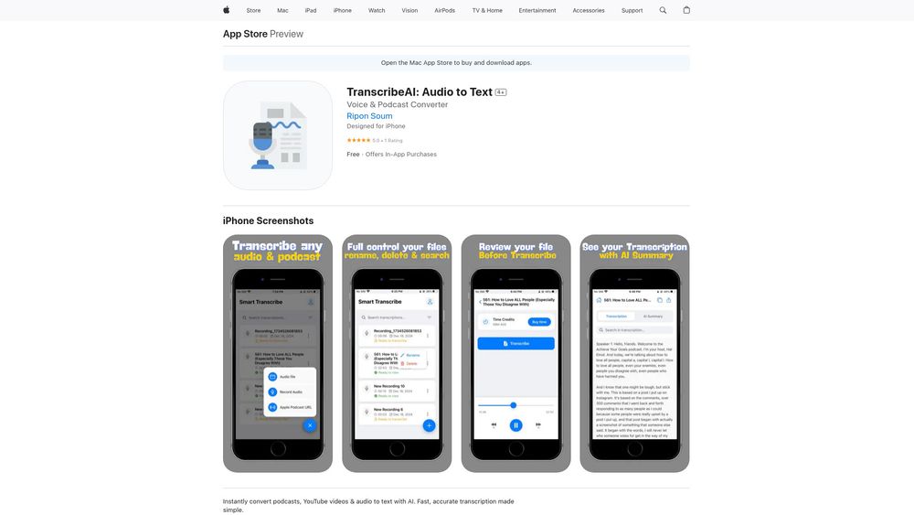image for TranscribeAI: Audio to Text
