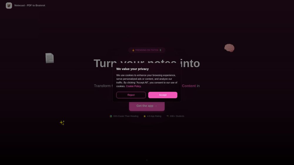 image for Notescast - PDF to Brainrot
