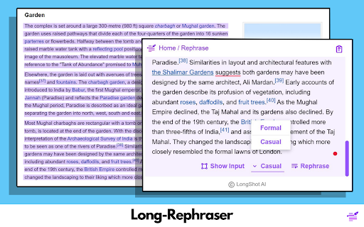 image for LongShot AI - Long Form Writing Assistant