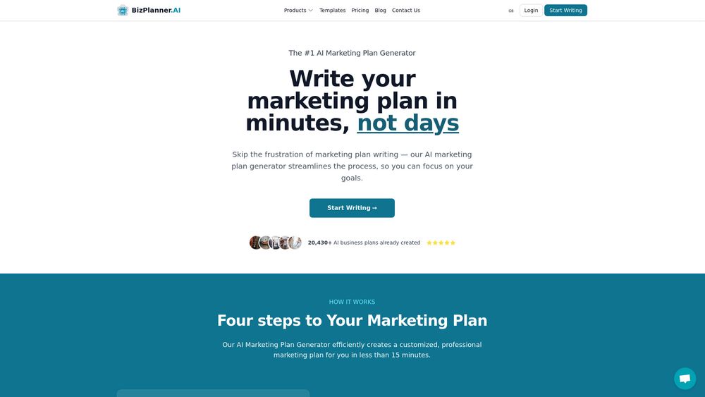 image for AI marketing plan generator