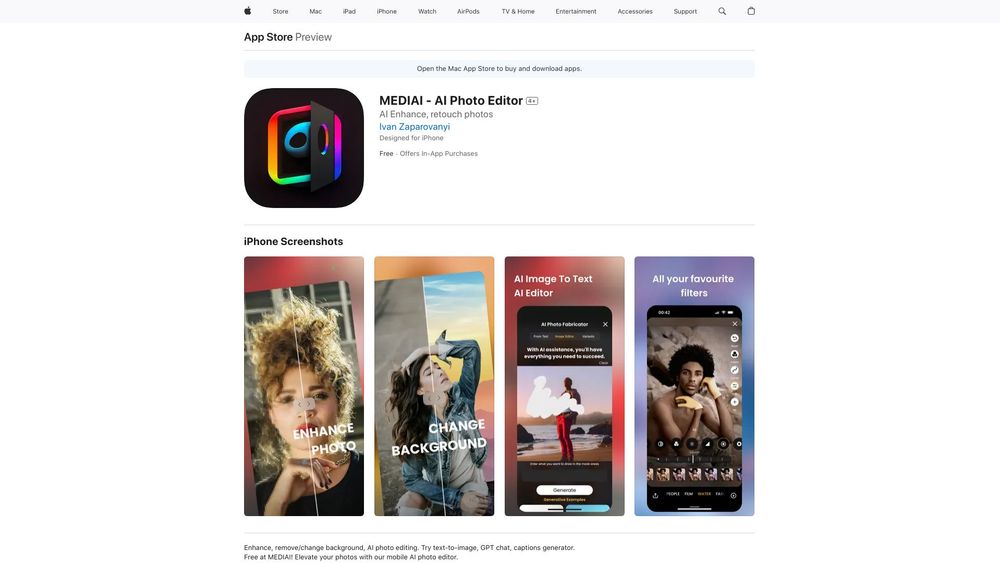 image for MEDIAI - AI Photo Editor