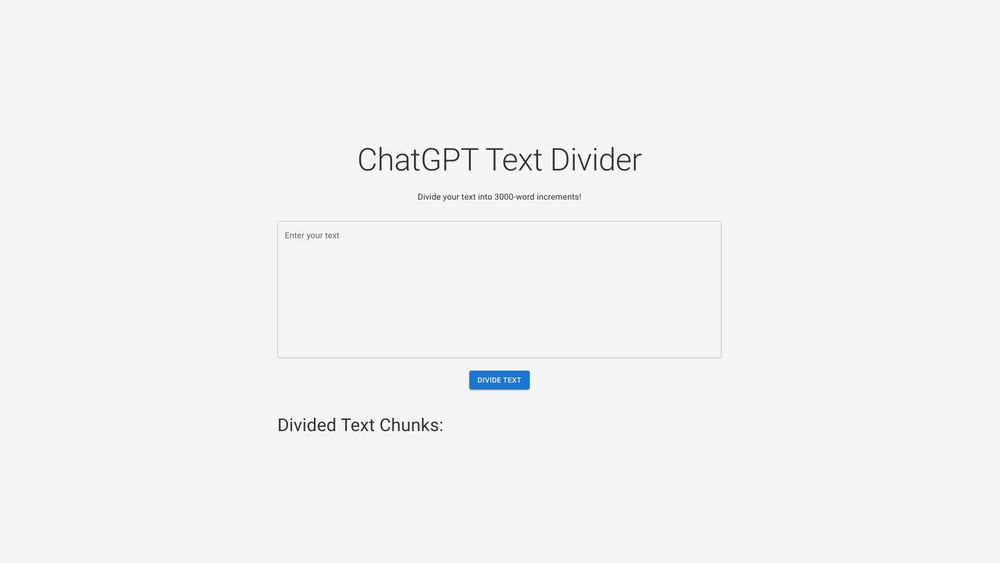 image for ChatGPT Text Divider
