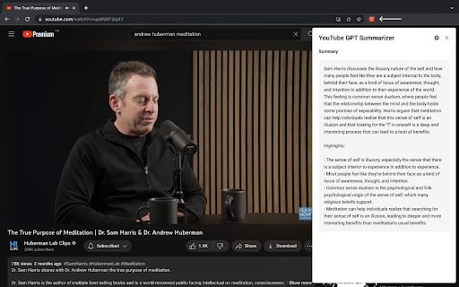 image for YouTube Videos Summary with ChatGPT AI