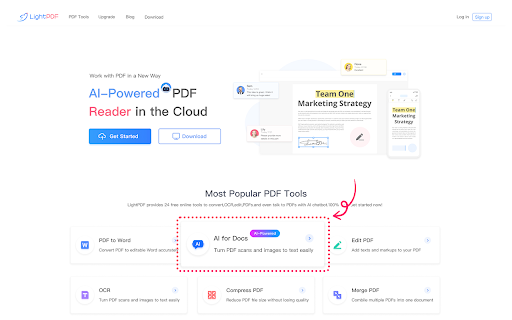 image for LightPDF: AI Chat & Summary for PDF/Web