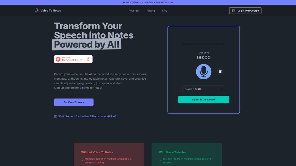 image for Voice To Notes