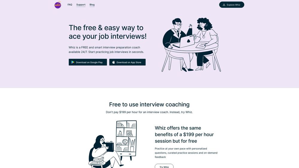 image for Whiz: AI Job Interview Prep