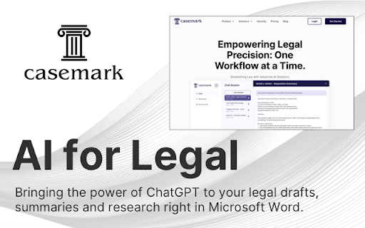 image for CaseMark Workflow - AI for Legal