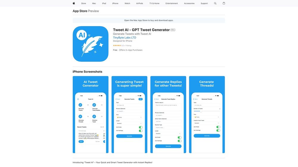 image for Tweet AI - AI Tweet Generator