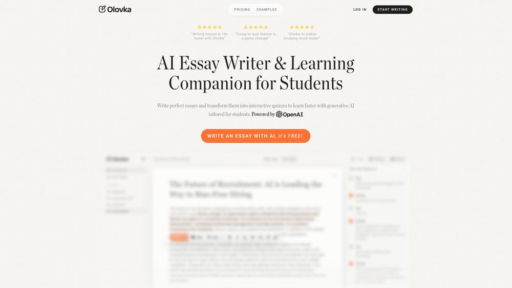 image for Olovka: AI Essay Writer