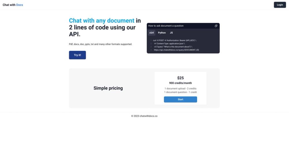 image for ChatWithDocs.co