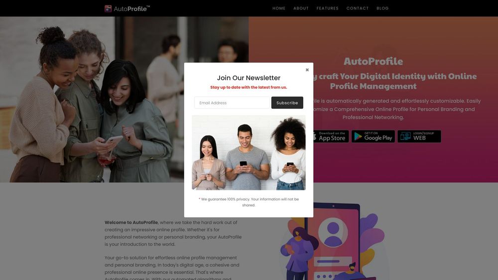 image for AutoProfile: Personal Profiles