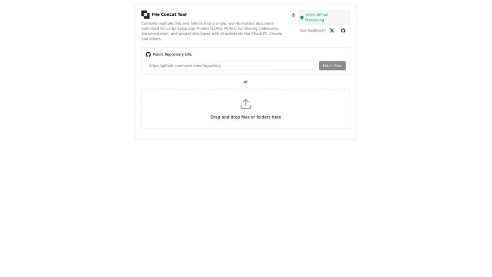image for File Concat Tool - Prepare Files for AI