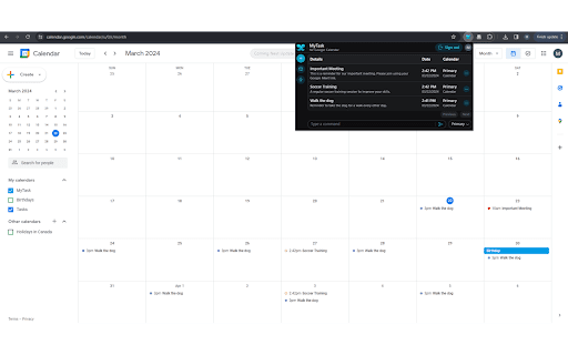 image for MyTask: NLM AI Text to Calendar