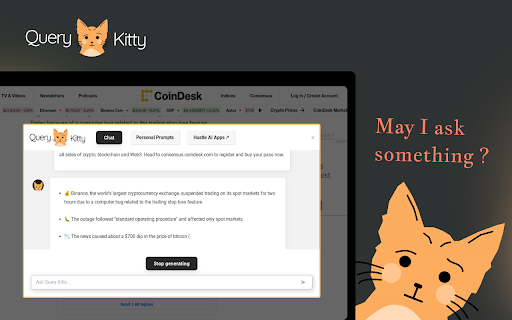 image for QueryKitty: ChatGPT context on any website
