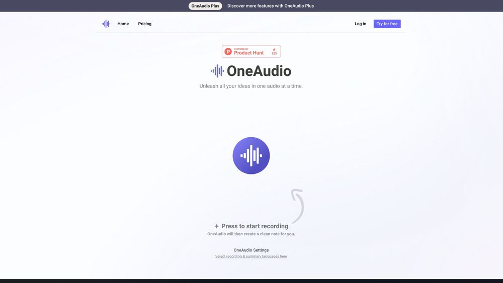 image for OneAudio AI