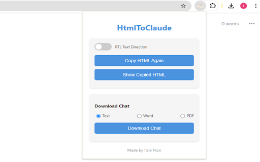 image for HtmlToClaude