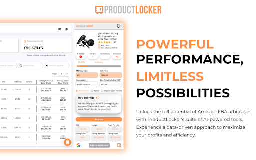 image for ProductLocker - AI Powered Amazon FBA Tool