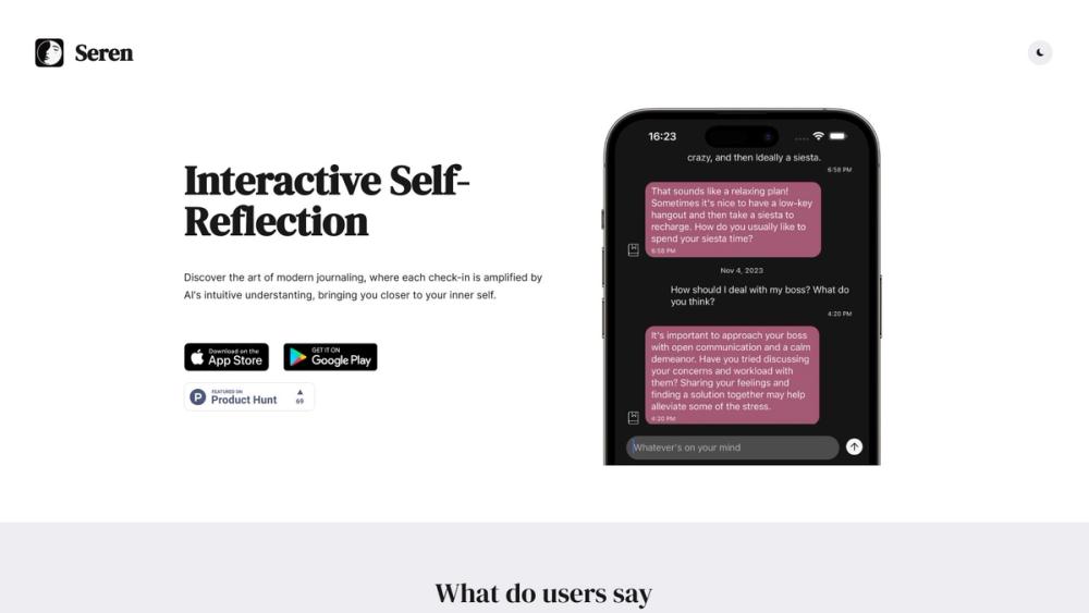 image for Seren: AI Chat Journal