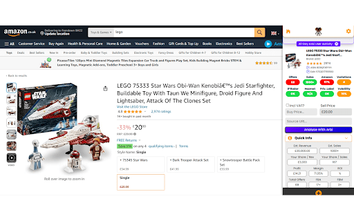 image for Arbi - Amazon FBA Analyser. ChatGPT Built-In