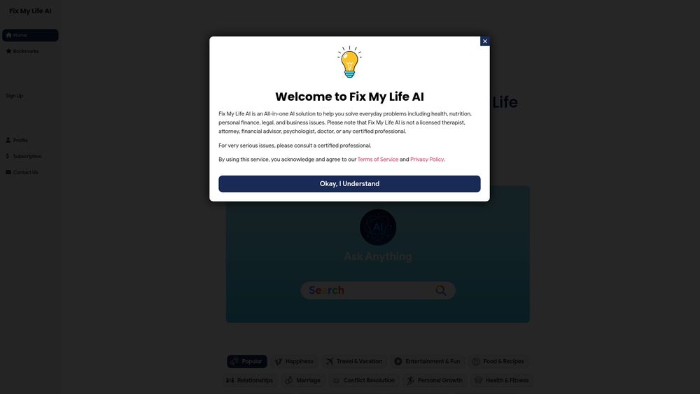 image for Fix My Life AI