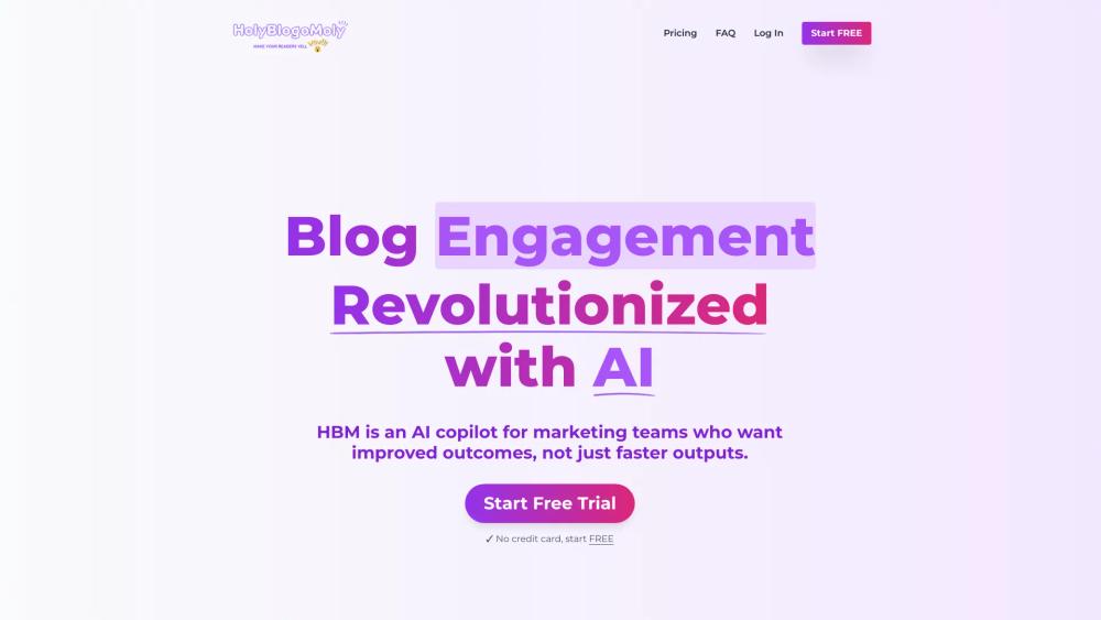 image for HolyBlogoMoly: Clone Your Writing Style