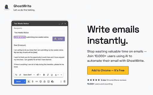 image for Ghostwrite
