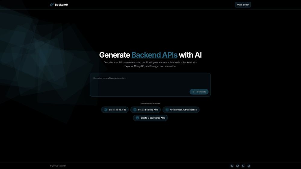 image for Backendr ai