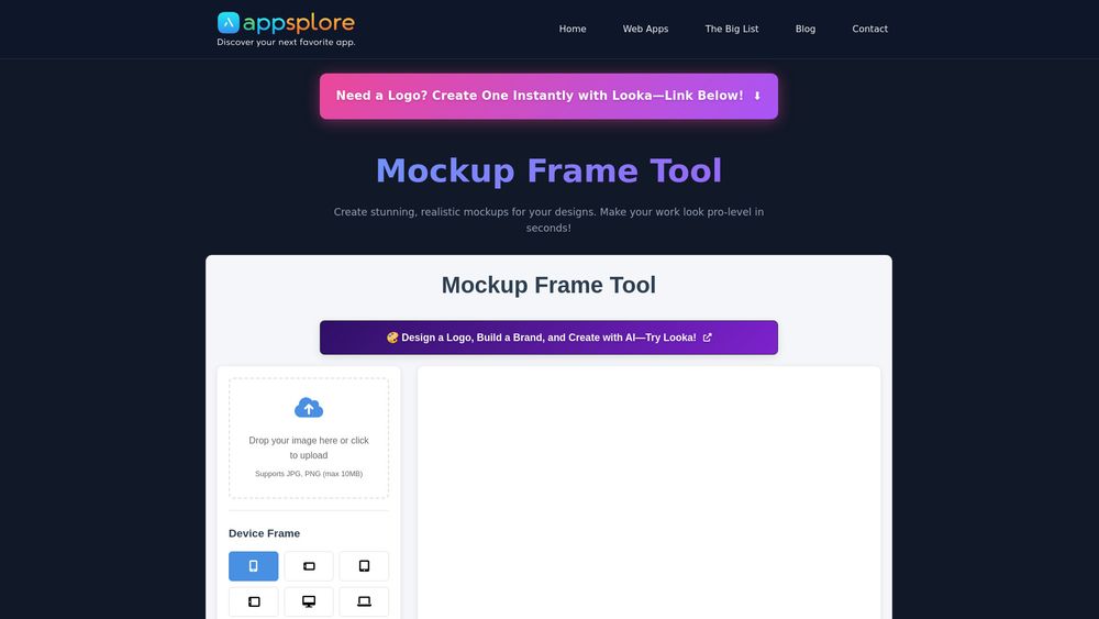 image for Mockup Frame Tool: Showcase Your Designs