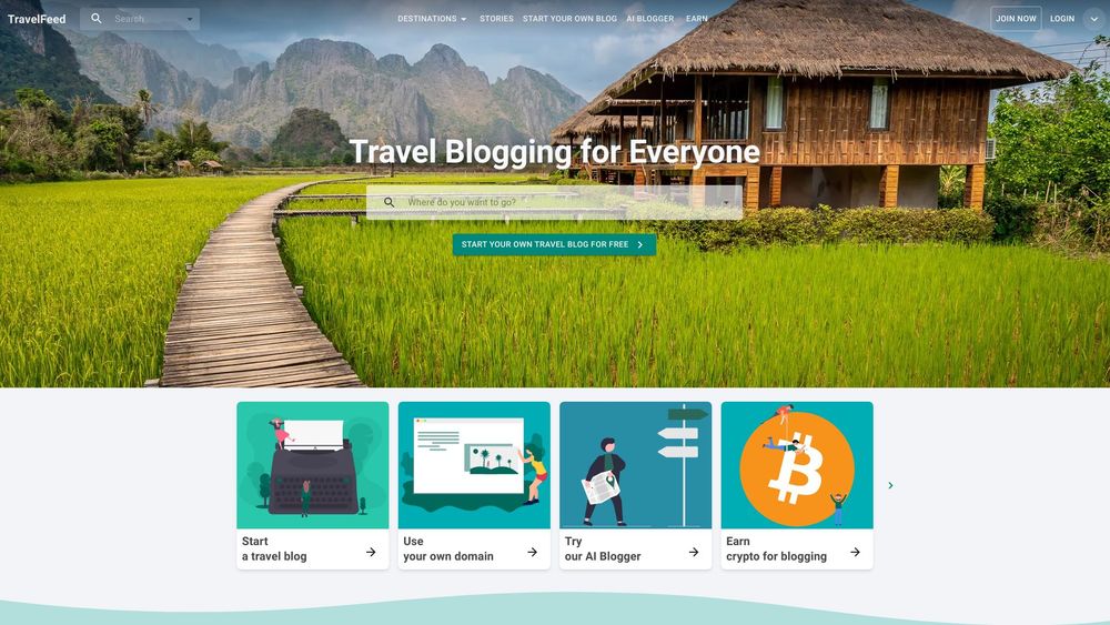 image for AI Supported Travel Blog Platform