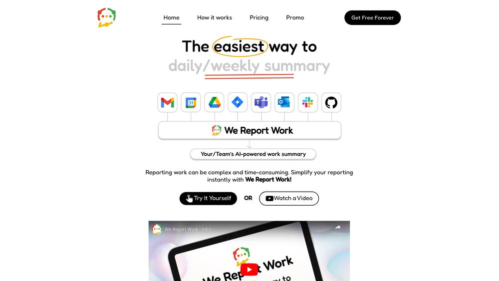 image for We Report Work