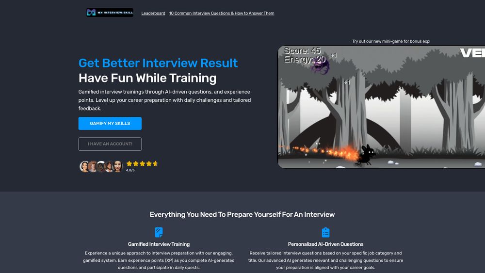 image for Gamified Interview Training