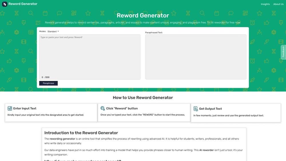 image for Reword Generator