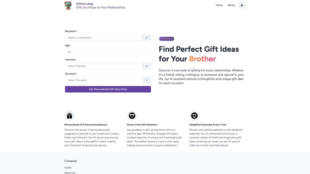image for Giftron: Personalized Gift finder