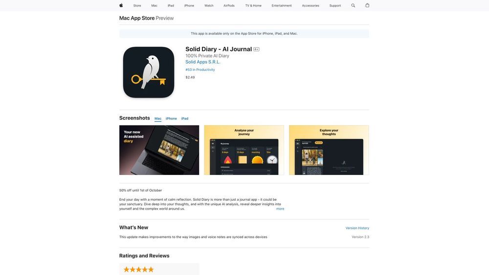 image for Solid Diary - AI Journal
