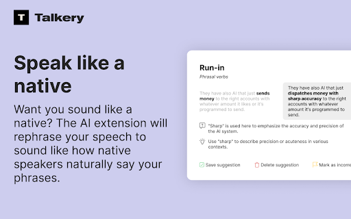 image for Talkery: AI Rephraser