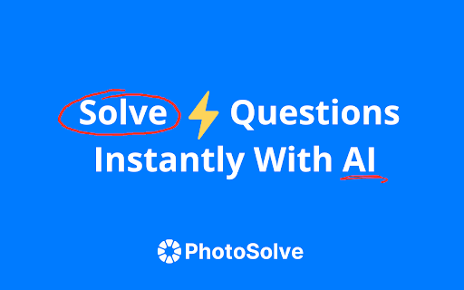image for PhotoSolve - Scan & Solve Any Question