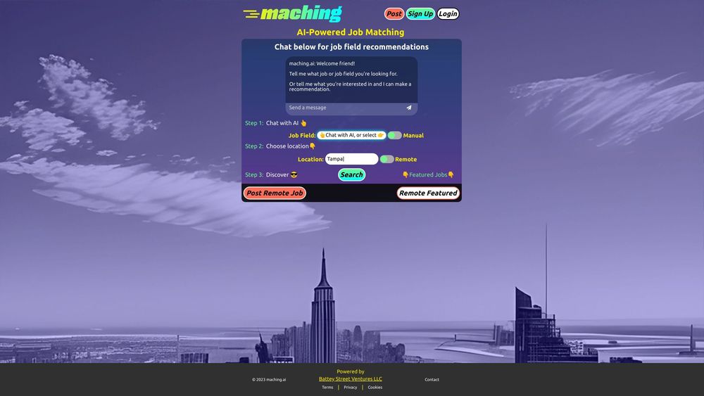 image for maching.ai - AI-Powered Job Matching