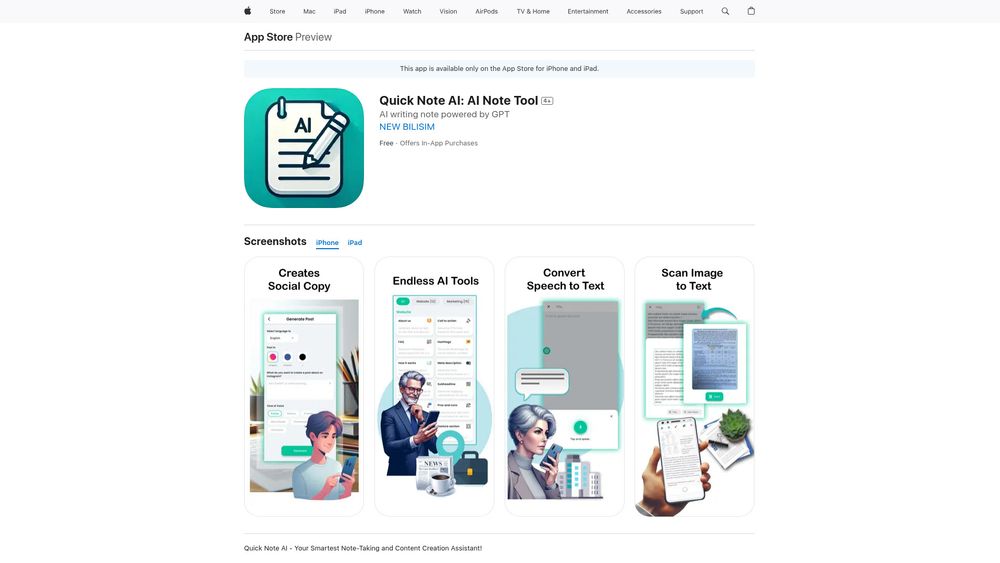 image for Quick Note AI: AI Note Tool