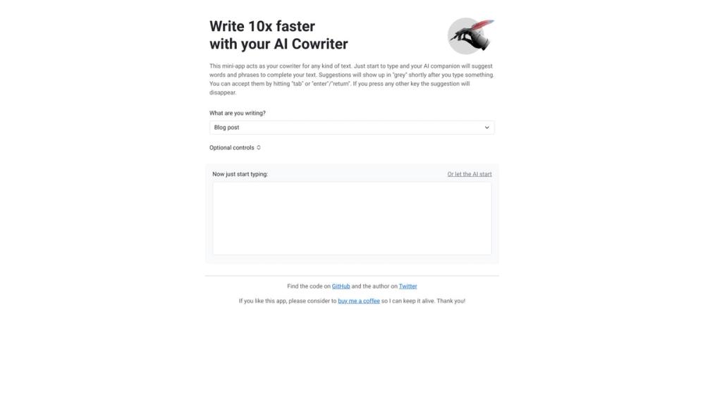 image for AI Cowriter