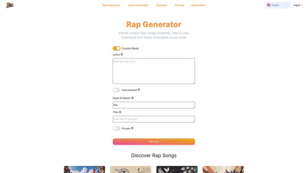 image for Rap Generator