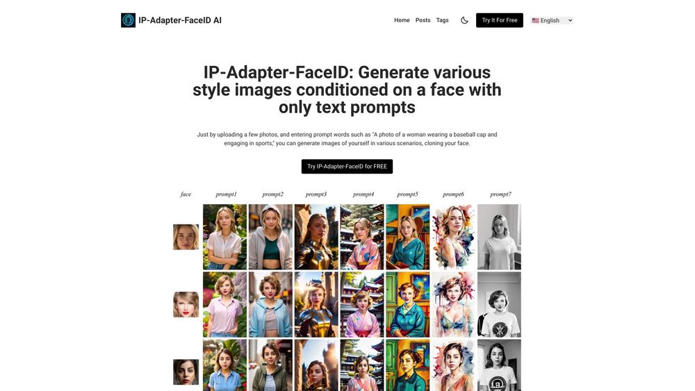 image for IP-Adapter-FaceID AI